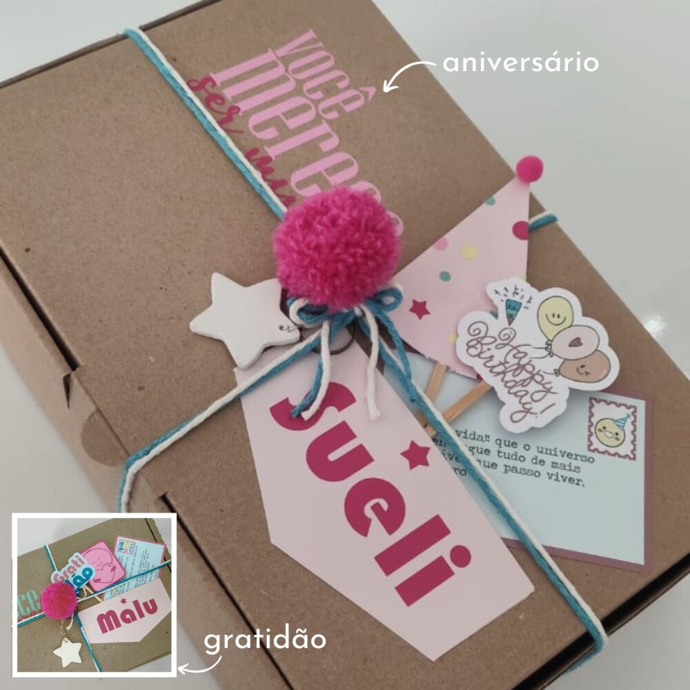 Momento Gratidão Presente Personalizado Aniversário Agradecimen