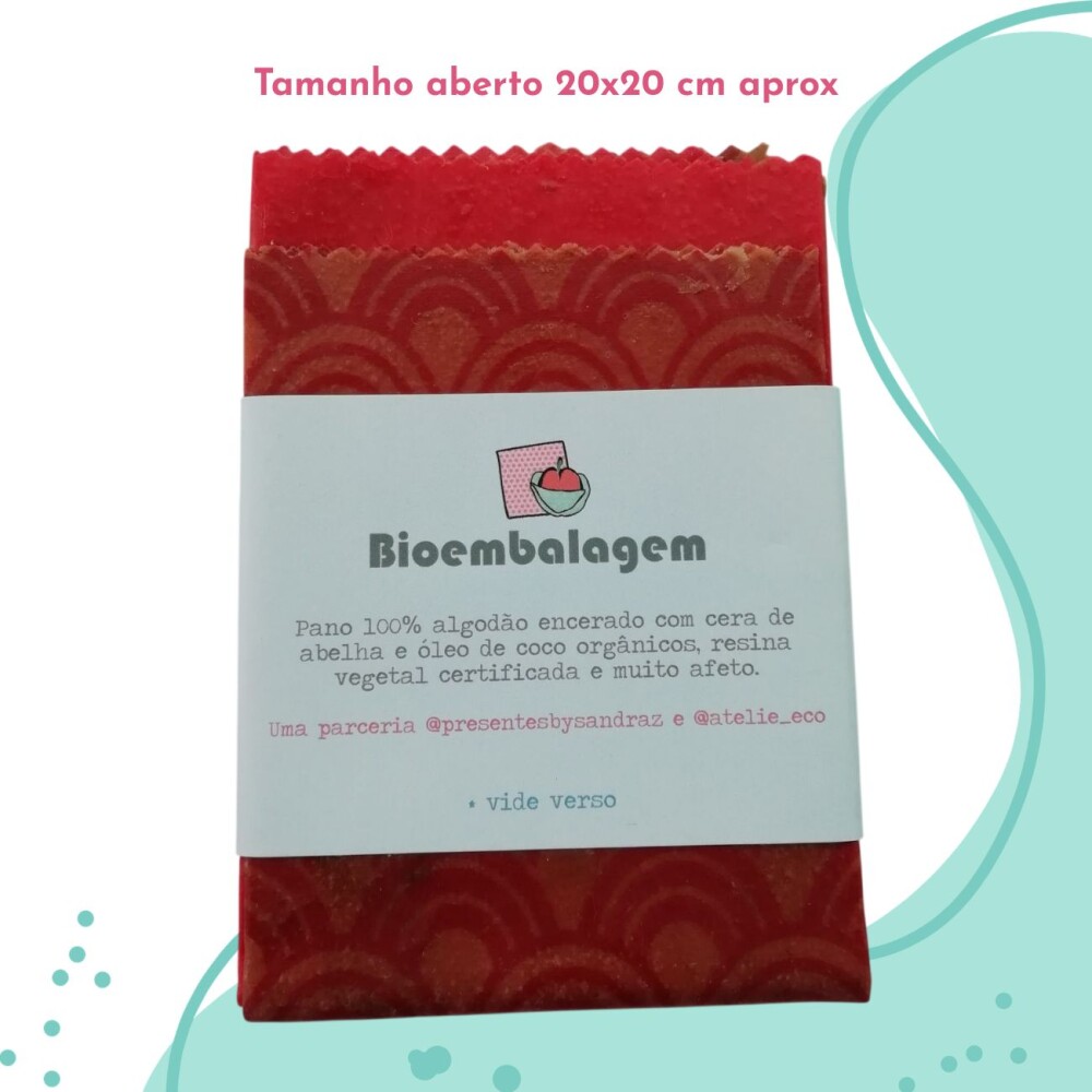 Bioembalagem Pano Encerado para Montar Seu Presente