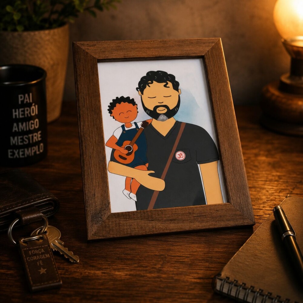 Desenho Autoral Presente Dia dos Pais - Complemente Seu Presente 