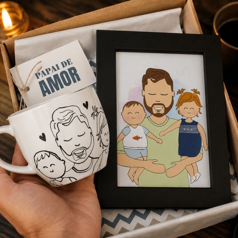 Presente Dia dos Pais Personalizado Afetivo Diferente Criati