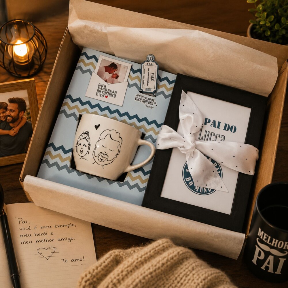 Presente Dia dos Pais Personalizado Afetivo Diferente Criati