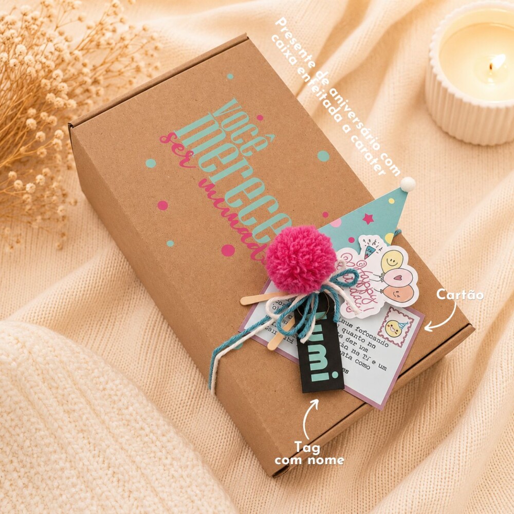 Kit Presente Relaxante Personalizado com Xícara, Chá Antiestres