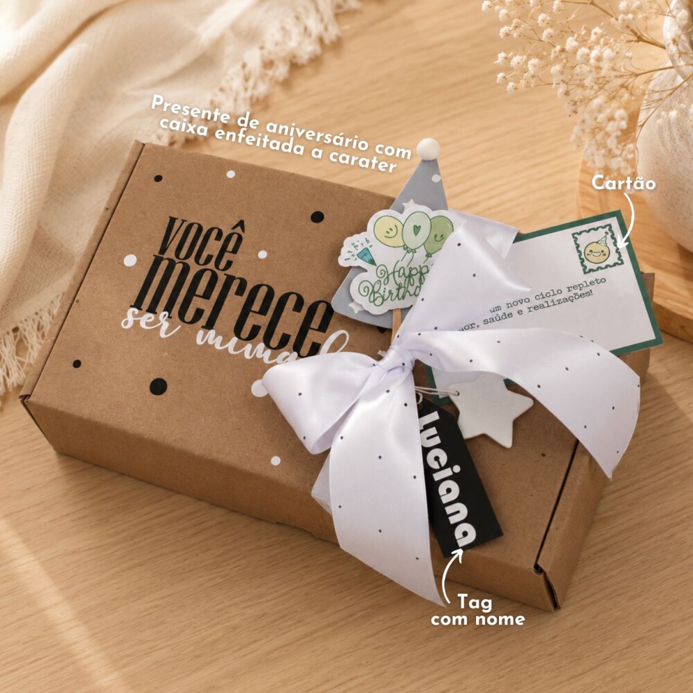 Presente para Mulher | Kit Relaxante com Chá, Xícara para Anive
