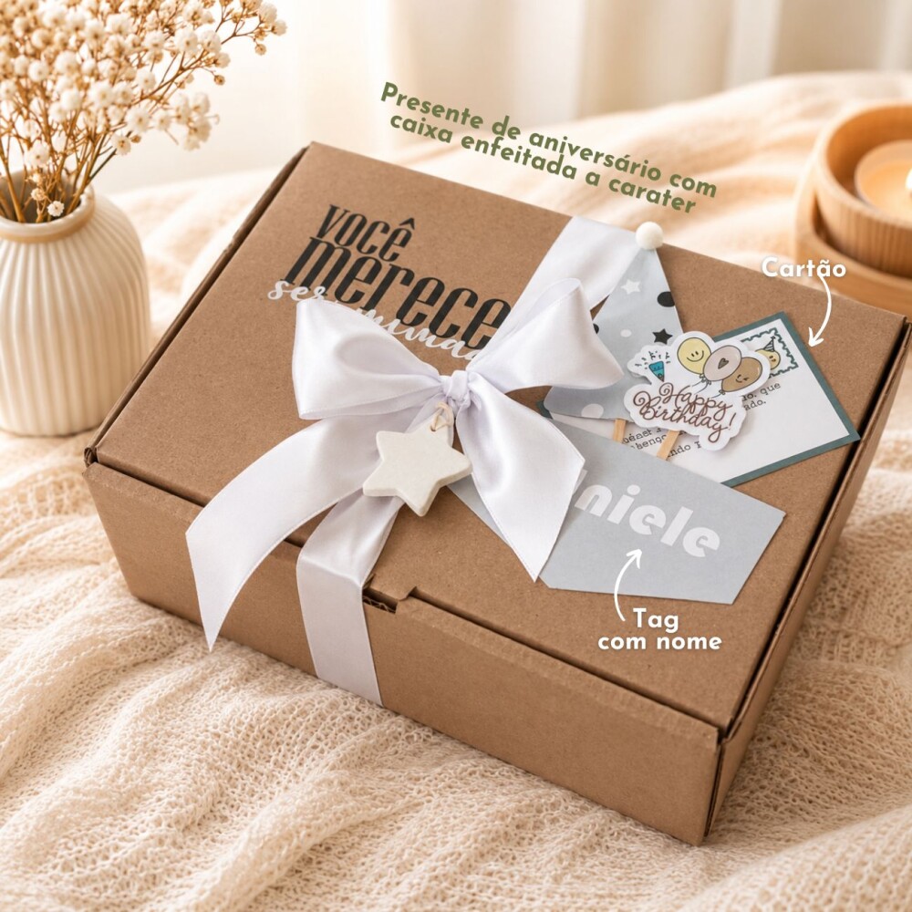 Kit Autocuidado Feminino Presente Criativo com Caneca Chá Spa Re