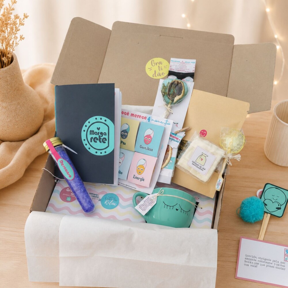 Kit Presente Feminino Personalizado Spa Relaxamento com Caneca Ch
