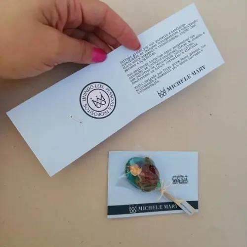 Lembrancinha Relachá - Chá de colher - Venda minima de 10 unida