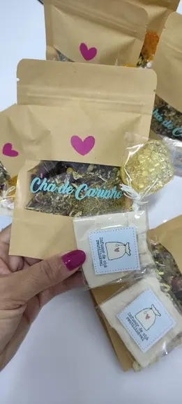 Lembrancinha Dose de Calma - chá - Venda Minima 10 unidades