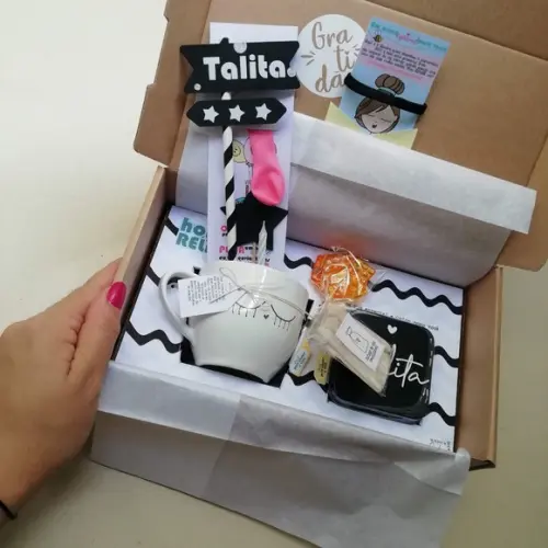 Relachá - Kit de Chá Personalizado Presente Aniverário / Grati