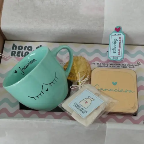 Presente de Aniversário / Agradecimento Relachá - Kit de Chá Personalizado