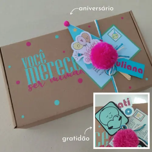 Kit Você Merece 4 Momentos Aniversário ou Agradecimento