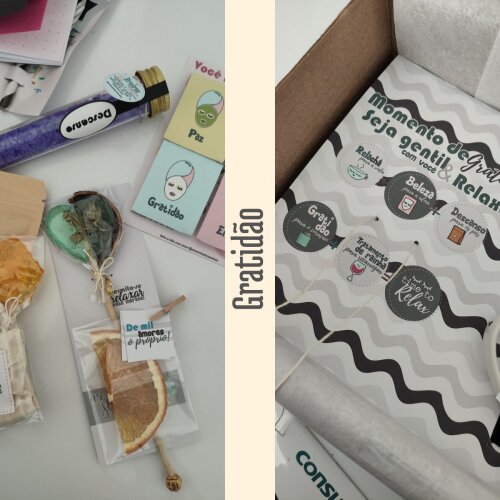 Presente para Aniversário ou Agradecimento Kit Momento de Gratid