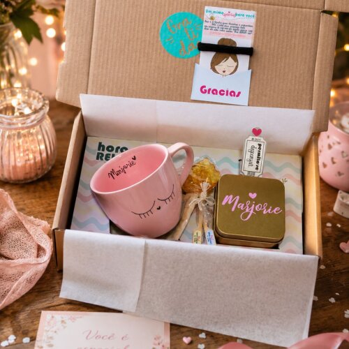 Presente de Aniversário / Agradecimento Relachá - Kit de Chá Personalizado