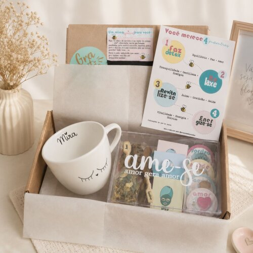 Kit Você Merece 4 Momentos Aniversário ou Agradecimento Branco