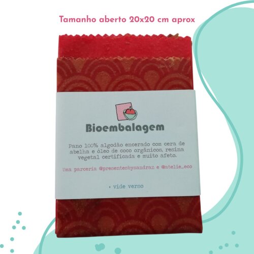 Bioembalagem Pano Encerado para Montar Seu Presente