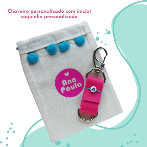 Chaveiro com Inicial - Monte Seu Presente