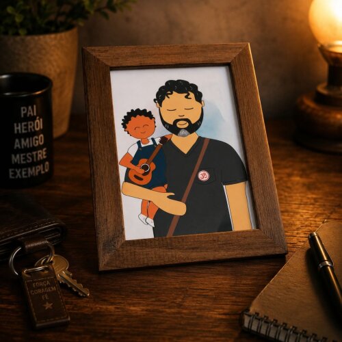 Desenho Autoral Presente Dia dos Pais - Complemente Seu Presente do papai