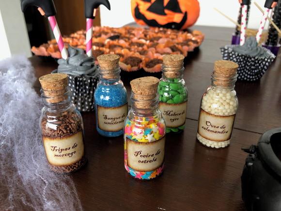 Garrafinha Poção Bruxa Halloween - 20 Un Personalizada