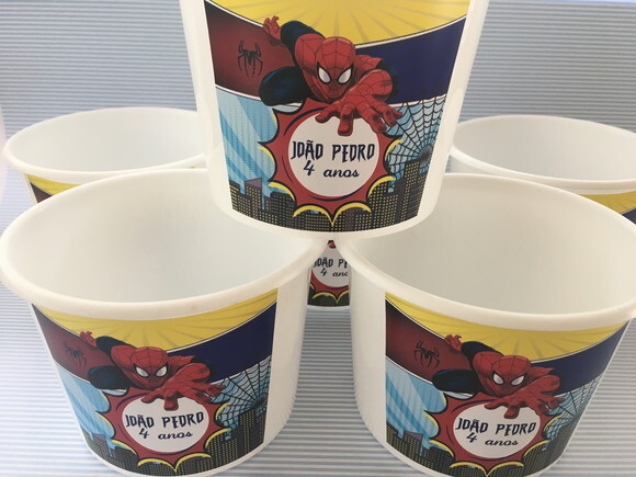 Baldinho de Pipoca 1,5l Homem Aranha