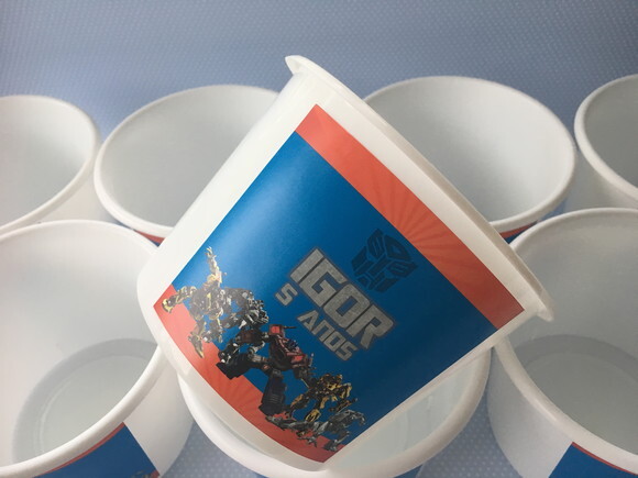 Baldinho de Pipoca 1,5l Transformers