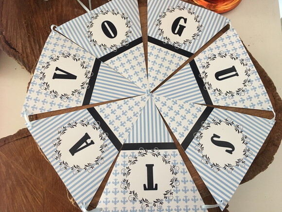 Bandeirinha de papel personalizada