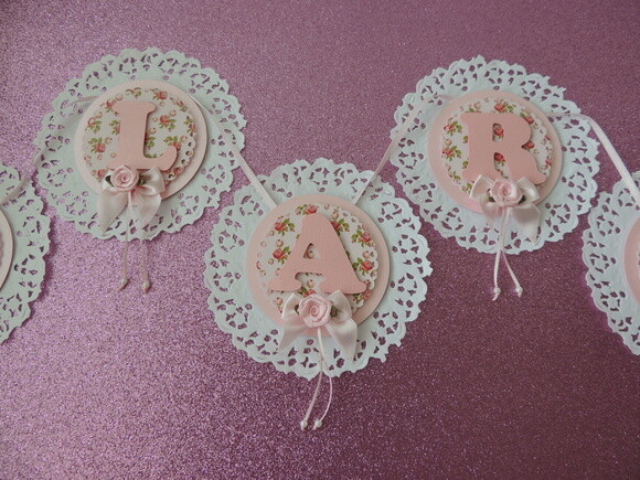 Bandeirinha Luxo Roses