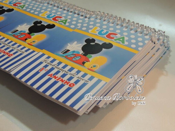 Bloquinho Espiral Casa do Mickey Mouse