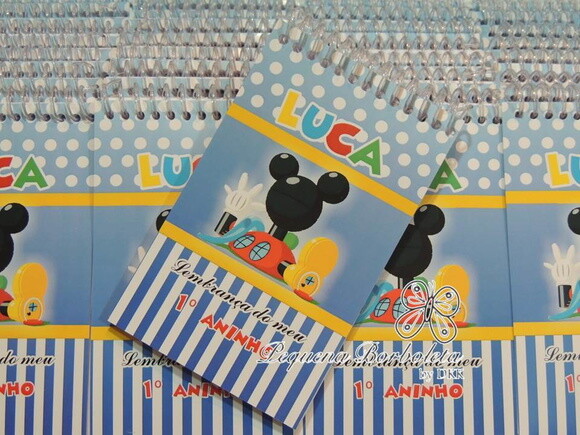 Bloquinho Espiral Casa do Mickey Mouse