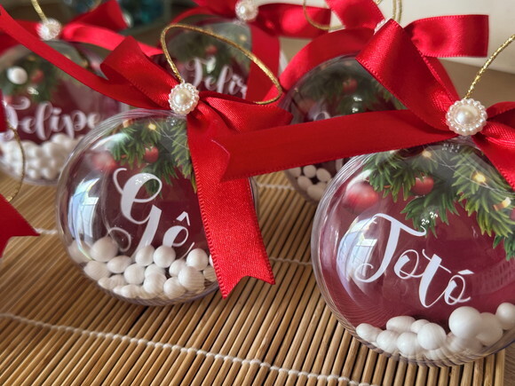 Bola de Natal Personalizada (6 Unid)