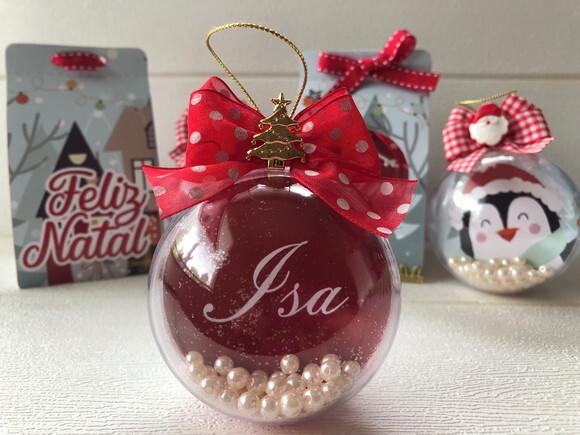 Bola de Natal Personalizada (6 Unid)