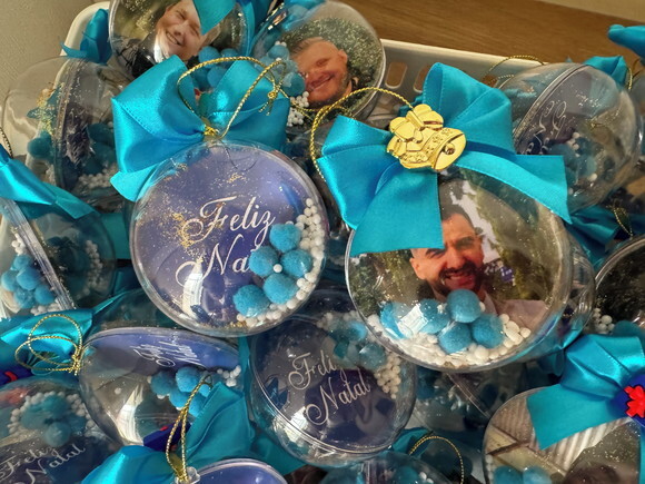 Bola de Natal Personalizada Foto (6 Unid)