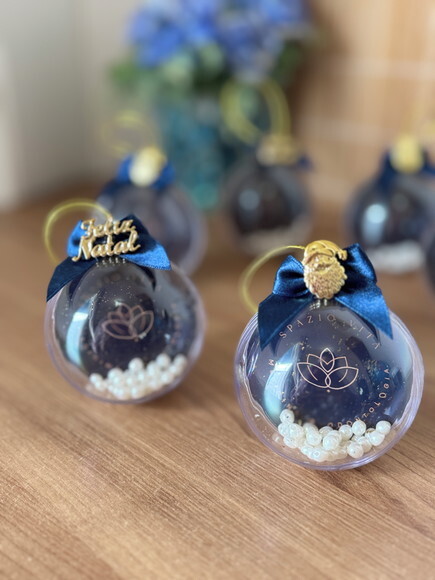 Bola de Natal Personalizada Logomarca (6 Unid)