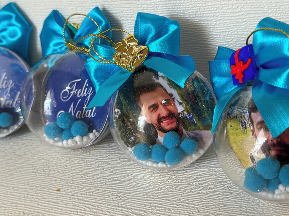 Bola de Natal Personalizada Foto (6 Unid)