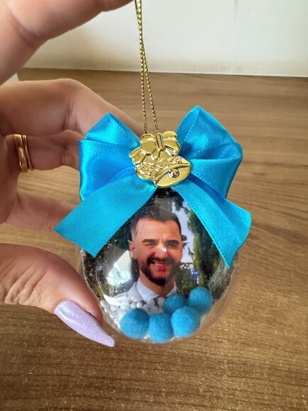 Bola de Natal Personalizada Foto (6 Unid)