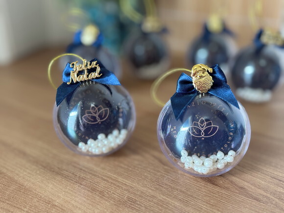 Bola de Natal Personalizada Logomarca (6 Unid)