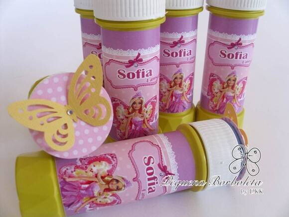 Bolinha de Sabão Barbie Butterfly