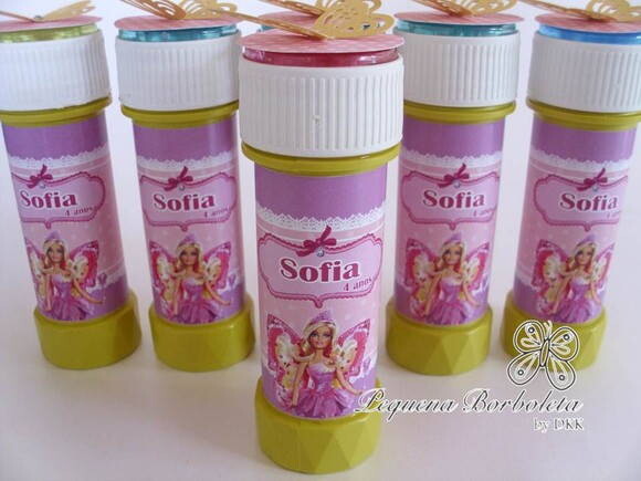 Bolinha de Sabão Barbie Butterfly