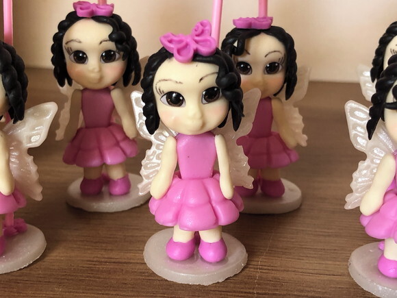 Boneca Fada Biscuit Porta-retratos