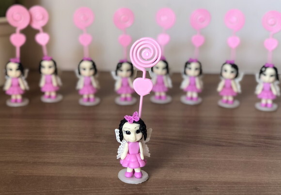 Boneca Fada Biscuit Porta-retratos
