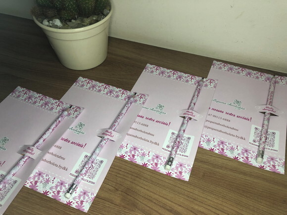 Brinde Dia das Mães - flyer com lápis