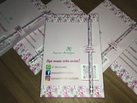 Brinde Dia das Mães - flyer com lápis