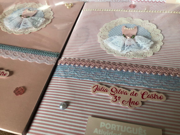 Caderno Alibombom Bailarina Luxo (plastificado)