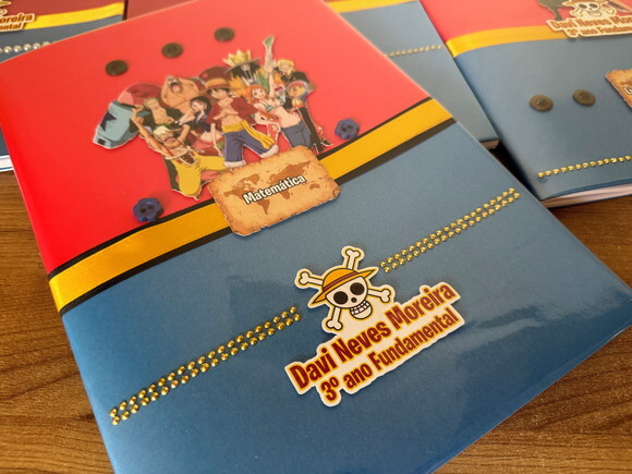 Caderno Alibombom One Piece (plastificado)