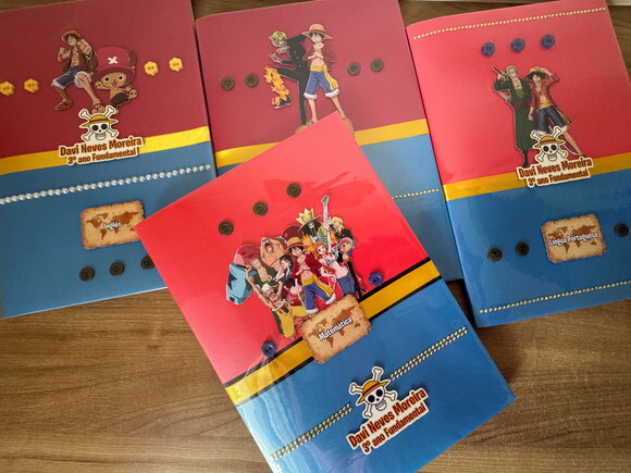 Caderno Alibombom One Piece (plastificado)