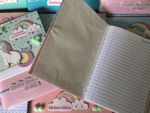 Caderno Brochura Unicórnio Luxo (plastificado)