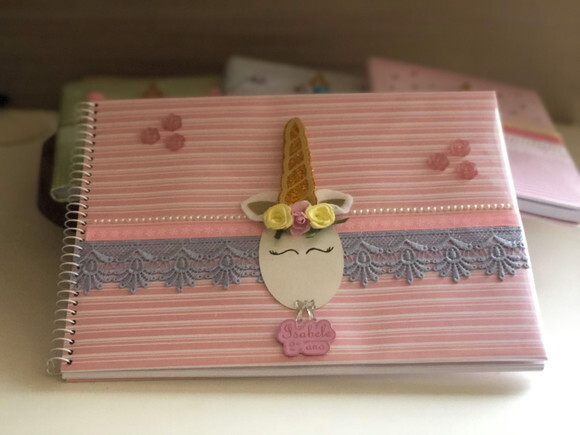 Caderno Brochura Unicórnio Luxo (plastificado)