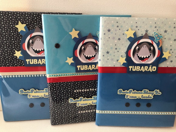 Caderno Brochurão Tubarão Puket (plastificado)