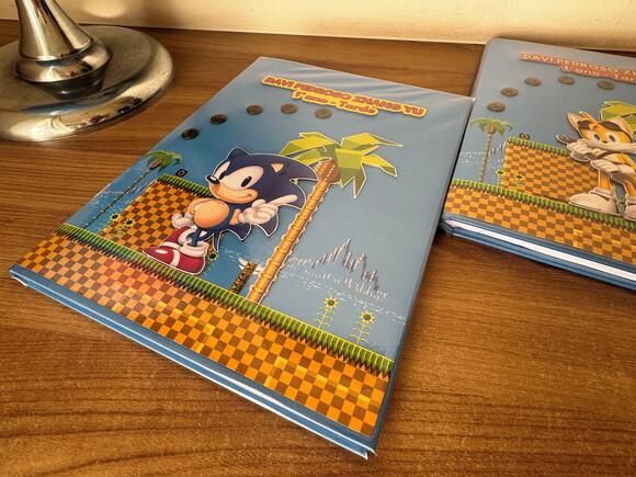 Caderno Brochurão Sonic e Tales (plastificado)