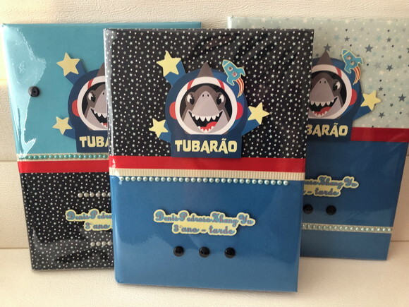 Caderno Brochurão Tubarão Puket (plastificado)