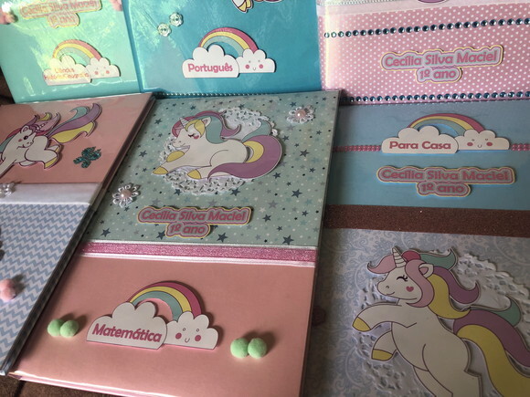 Caderno Brochurão Unicórnio Luxo (plastificado)