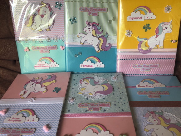 Caderno Brochurão Unicórnio Luxo (plastificado)